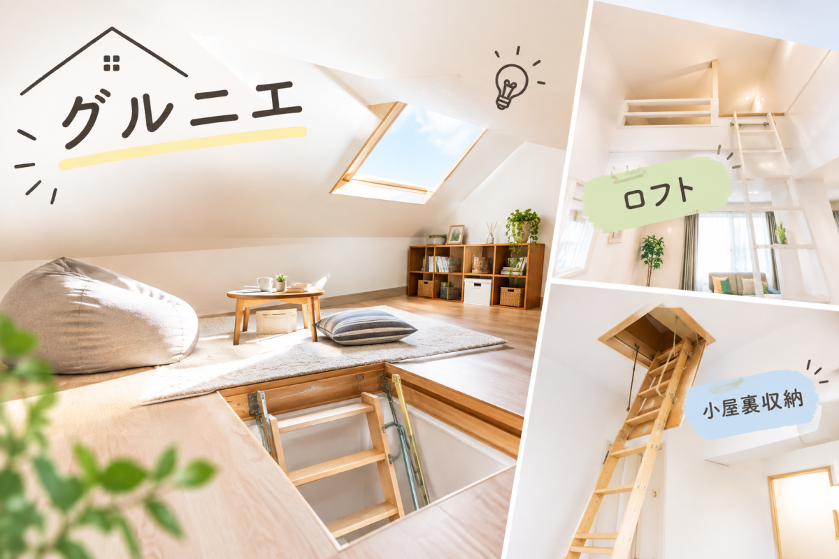 グルニエとロフトの違いとは？間取り図で見かける住宅用語を解説