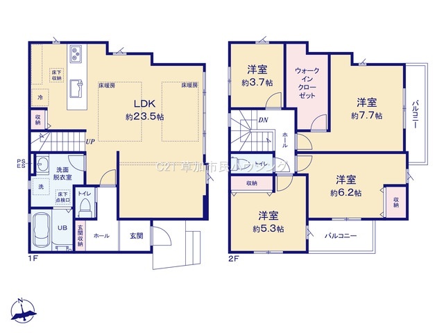 【完成報告】草加市長栄2丁目 新築一戸建て 7期全3棟