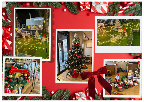 店内外がクリスマス仕様になりました