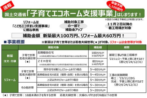 子育てグリーン住宅支援事業