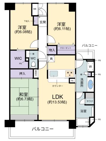 【お預かり情報】ベルドゥムール川口東 | 南向き・WIC&サウナ付き