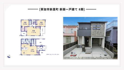 【完成報告】草加市新里町 新築一戸建て 8期｜4LDK可変型・WIC