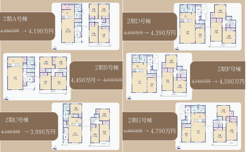 【価格変更】草加市八幡町 新築一戸建て 2期