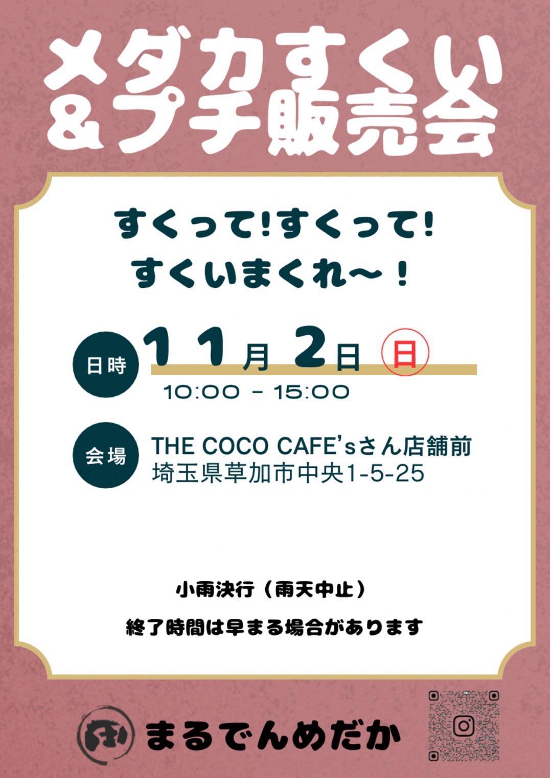 メダカすくい&プチ販売会 開催のお知らせ