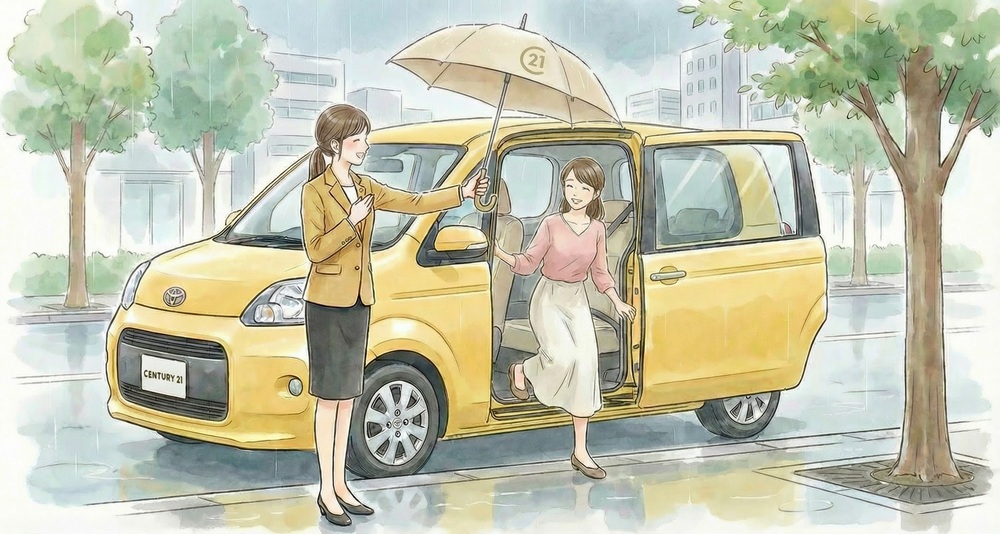 雨の日も安心してご来店ください